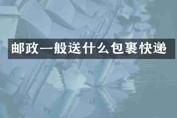邮政一般送什么包裹快递