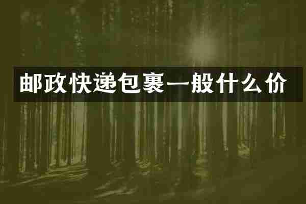 邮政快递包裹一般什么价