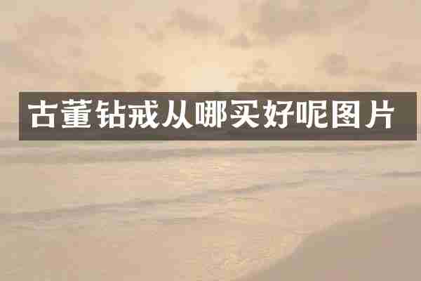 古董钻戒从哪买好呢图片