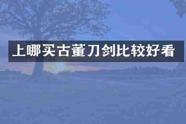 上哪买古董刀剑比较好看