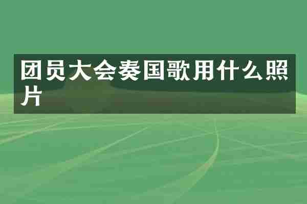 团员大会奏国歌用什么照片