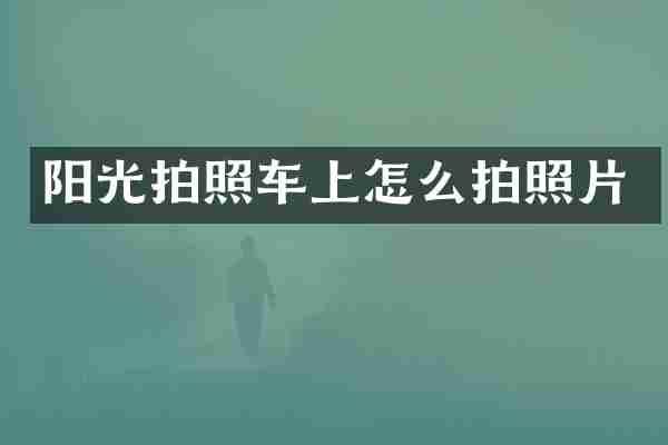 阳光拍照车上怎么拍照片