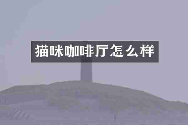 猫咪咖啡厅怎么样