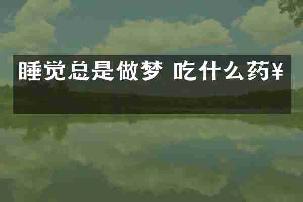 睡觉总是做梦 吃什么药好