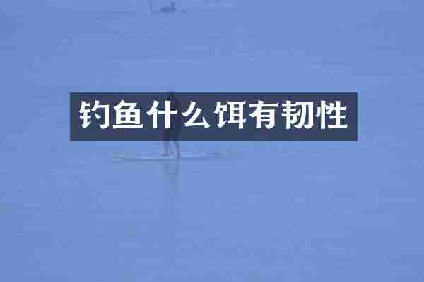 钓鱼什么饵有韧性