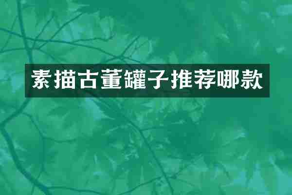 素描古董罐子推荐哪款