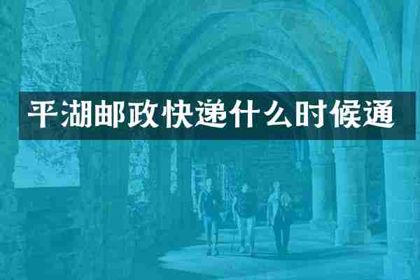 平湖邮政快递什么时候通