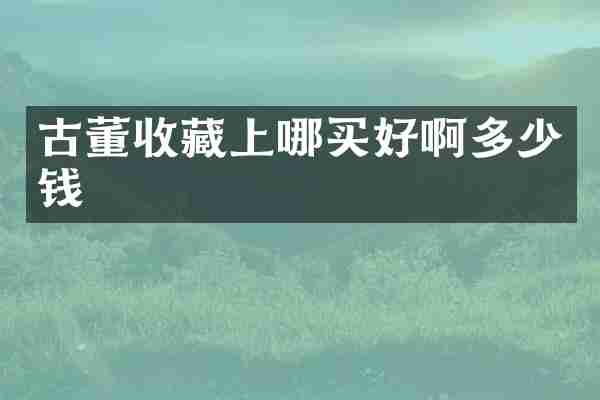 古董收藏上哪买好啊多少钱