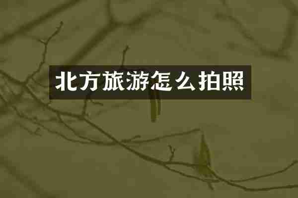 北方旅游怎么拍照