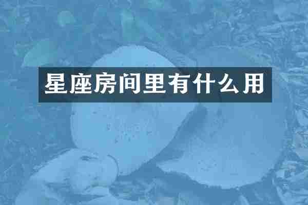 星座房间里有什么用