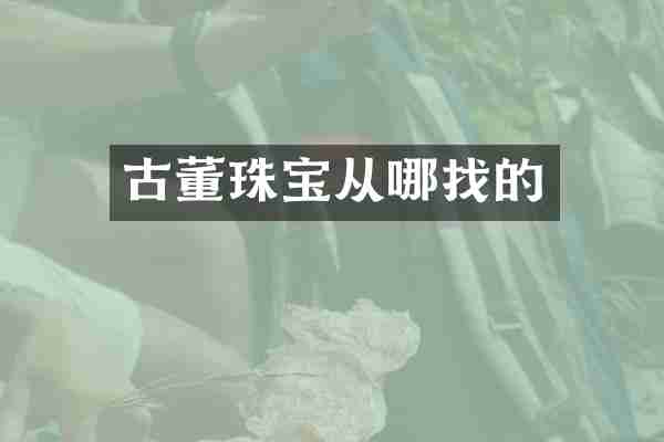 古董珠宝从哪找的