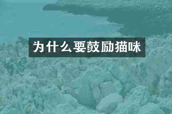 为什么要鼓励猫咪
