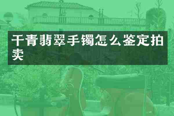 干青翡翠手镯怎么鉴定拍卖