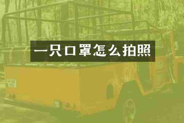 一只口罩怎么拍照