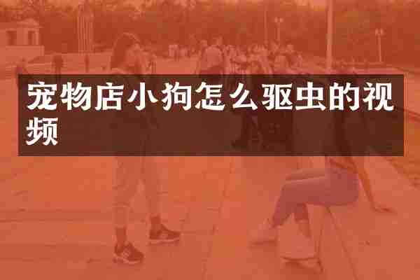 宠物店小狗怎么驱虫的视频