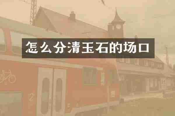 怎么分清玉石的场口