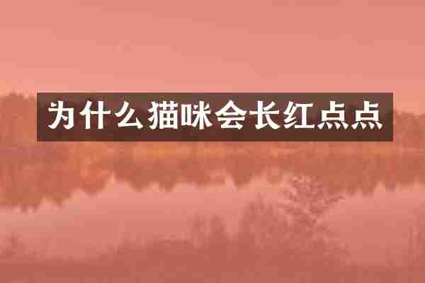 为什么猫咪会长红点点