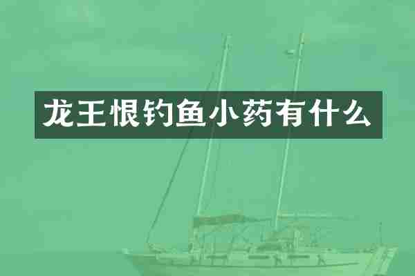 龙王恨钓鱼小药有什么
