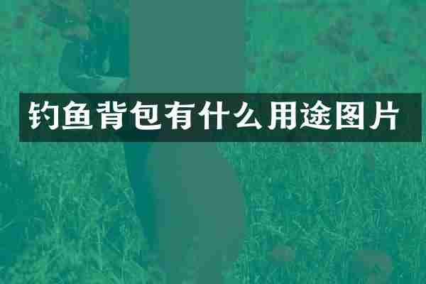 钓鱼背包有什么用途图片