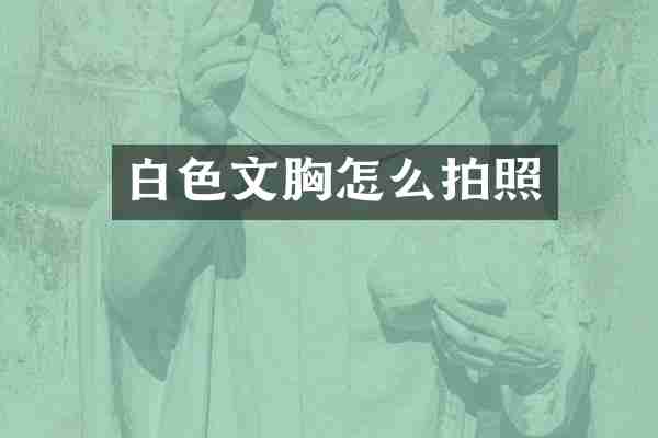 白色文胸怎么拍照