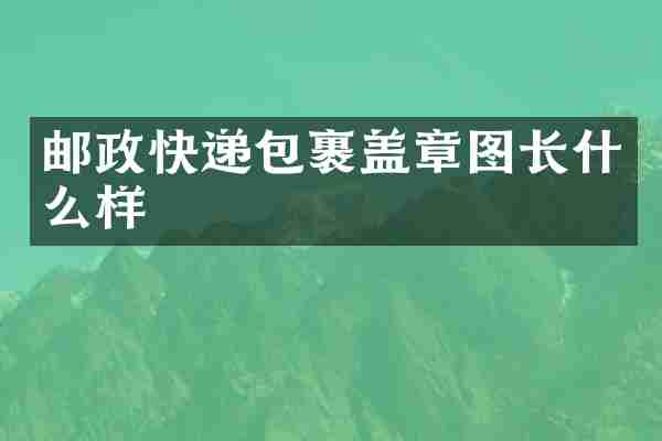 邮政快递包裹盖章图长什么样