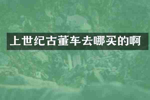 上世纪古董车去哪买的啊