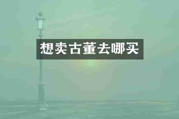 想卖古董去哪买