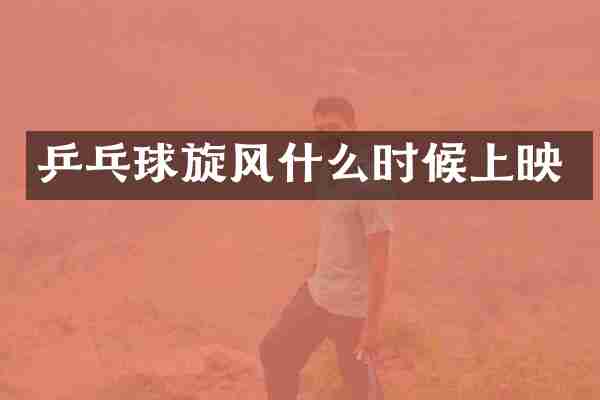 乒乓球旋风什么时候上映