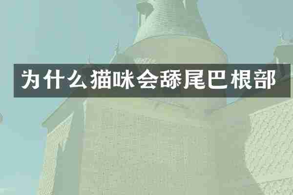 为什么猫咪会舔尾巴根部