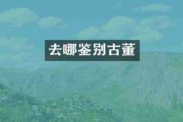 去哪鉴别古董