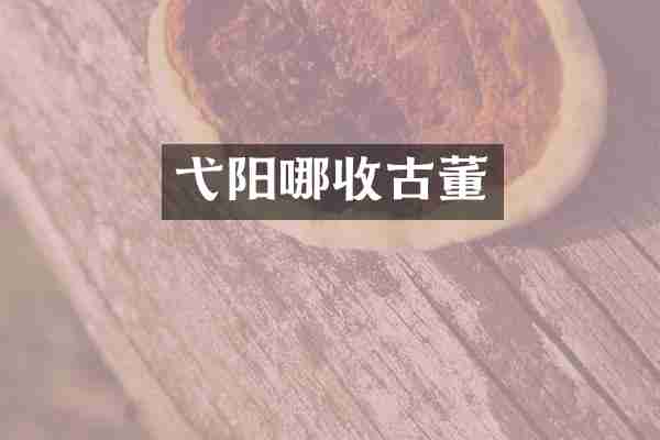 弋阳哪收古董