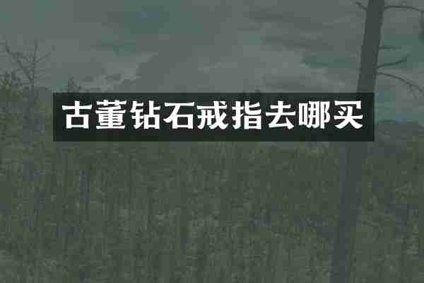 古董钻石戒指去哪买
