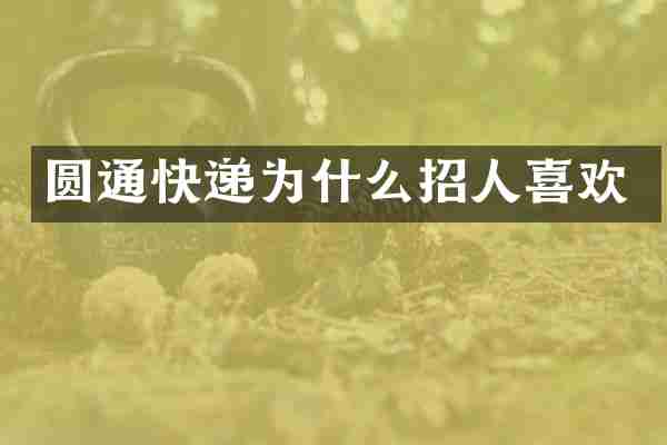 圆通快递为什么招人喜欢