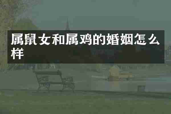 属鼠女和属鸡的婚姻怎么样