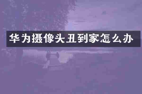 华为摄像头丑到家怎么办