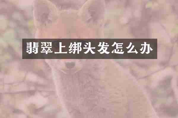 翡翠上绑头发怎么办